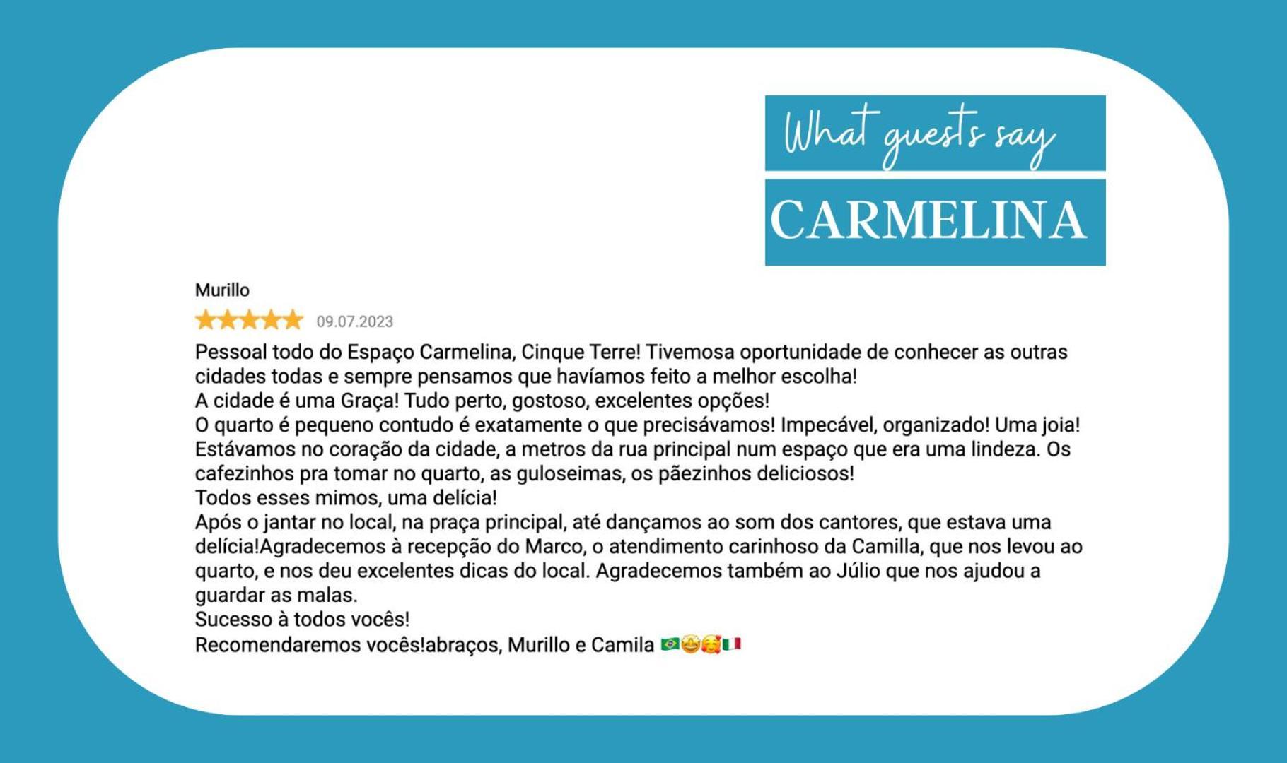 Carmelina Room Vernazza Eksteriør billede