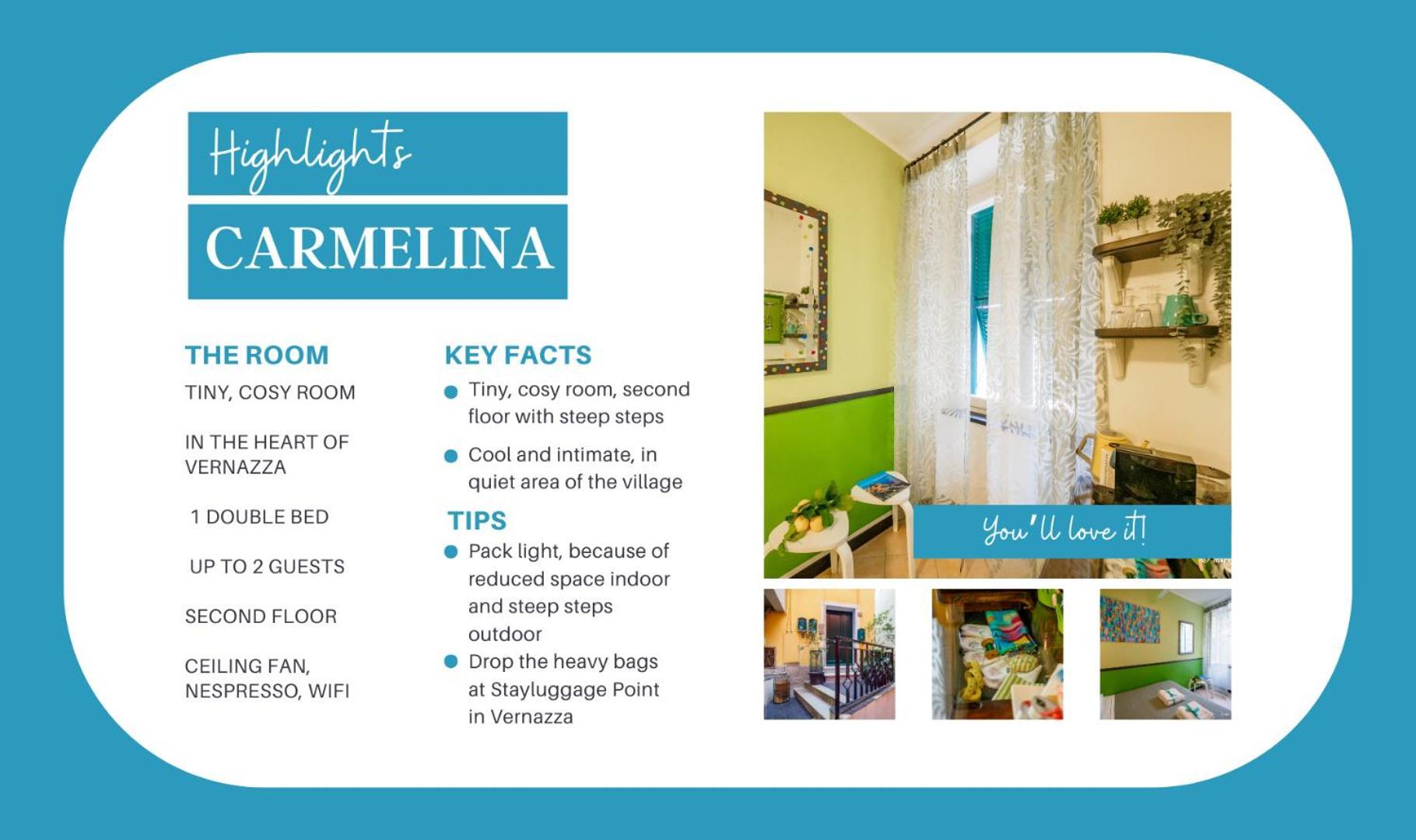 Carmelina Room Vernazza Eksteriør billede